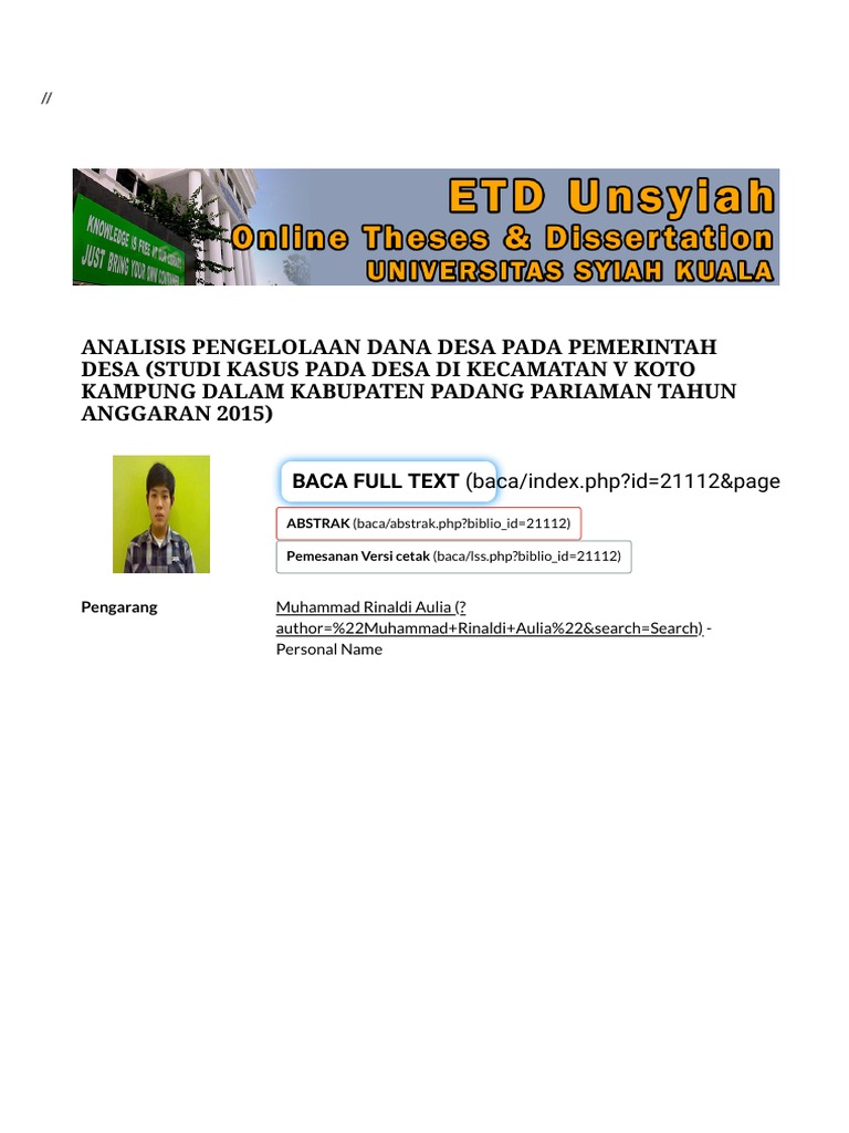 Optimalisasi Peran Pemerintah Desa dalam Pengelolaan Dana Desa yang Efektif