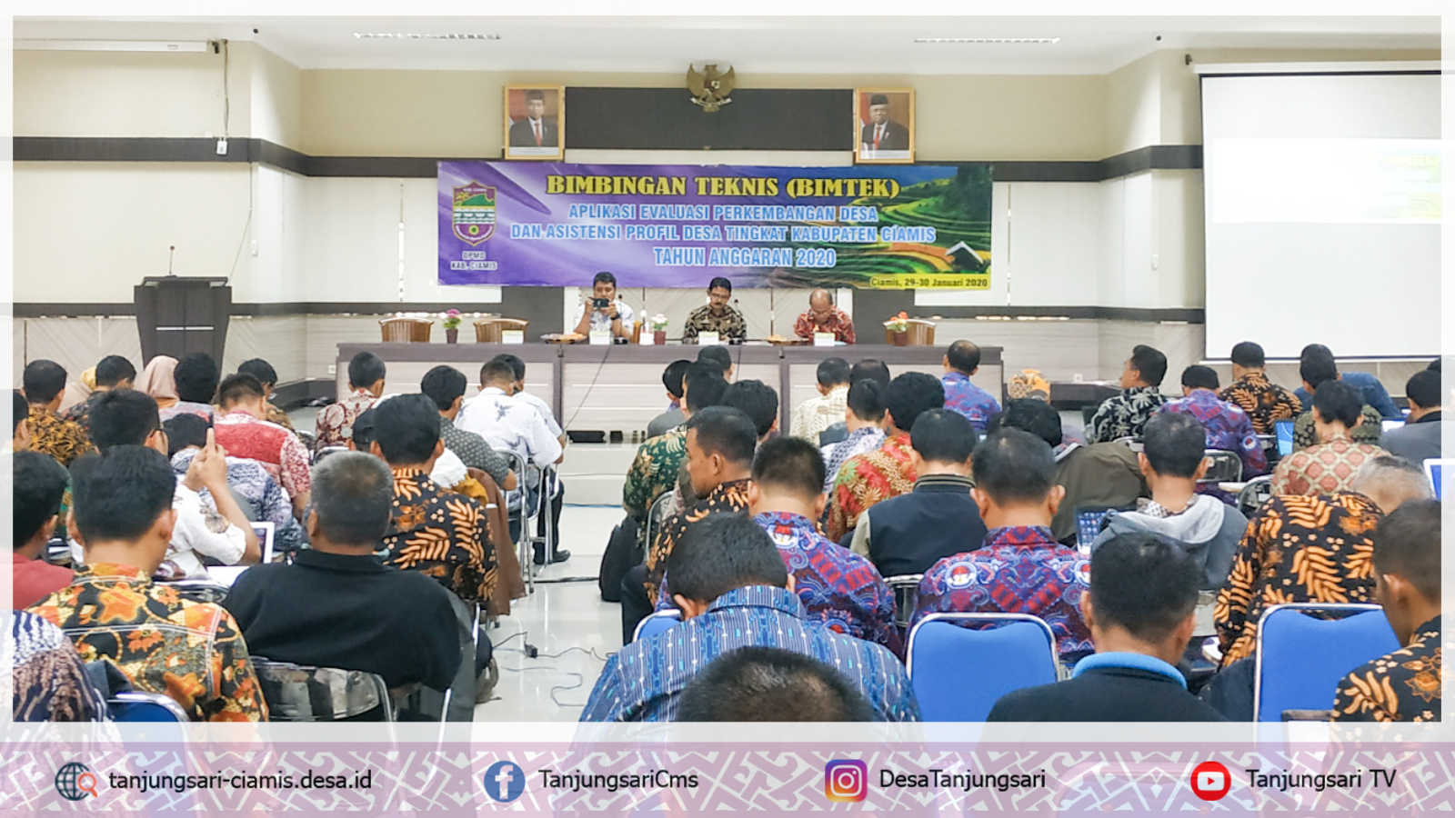 DPMD Kab. Ciamis selenggarakan Bimtek Aplikasi Evdeskel dan Asitensi Prodeskel TA. 2020