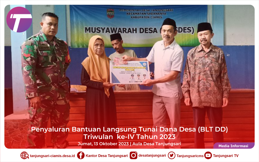 Tuntas!!! BLT Dana Desa Triwulan IV tersalurkan
