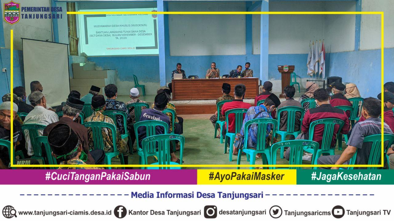 Musdesus BLT Dana Desa Tahap 3 Tahun 2020