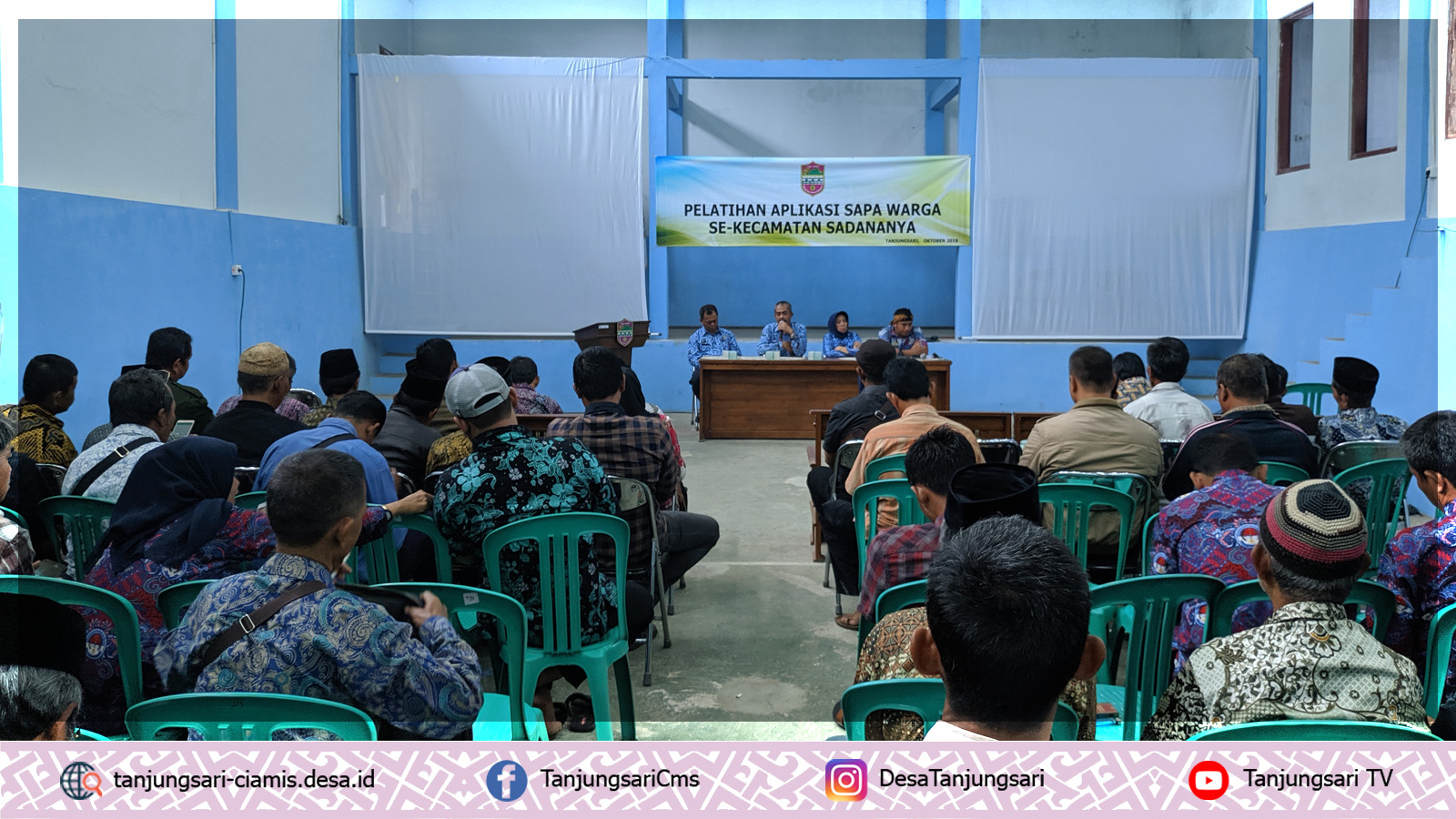 Ketua RW se-Kecamatan Sadananya ikuti Pelatihan Aplikasi Sapawarga